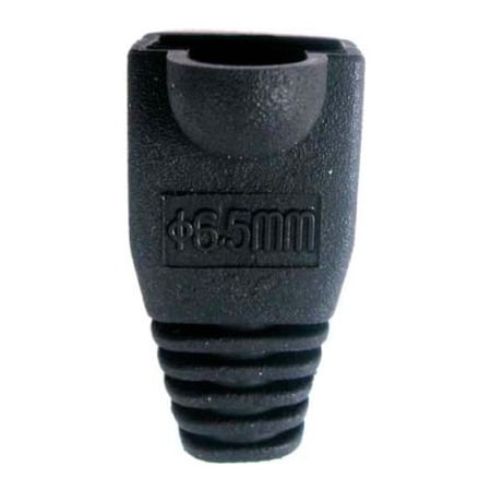 Chiptech, Inc Dba Vertical Cable Vertical Cable, RJ45 PVC Slip On Boots For Cat 5E & Cat 6 - Black - 10 Pack 015-027BK-10